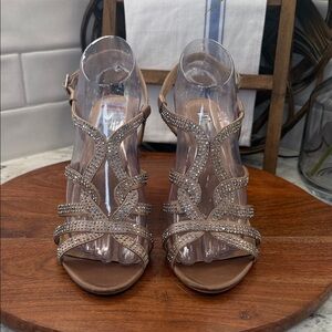 INC International Concepts Elegant Rhinestone Embellished Sandals